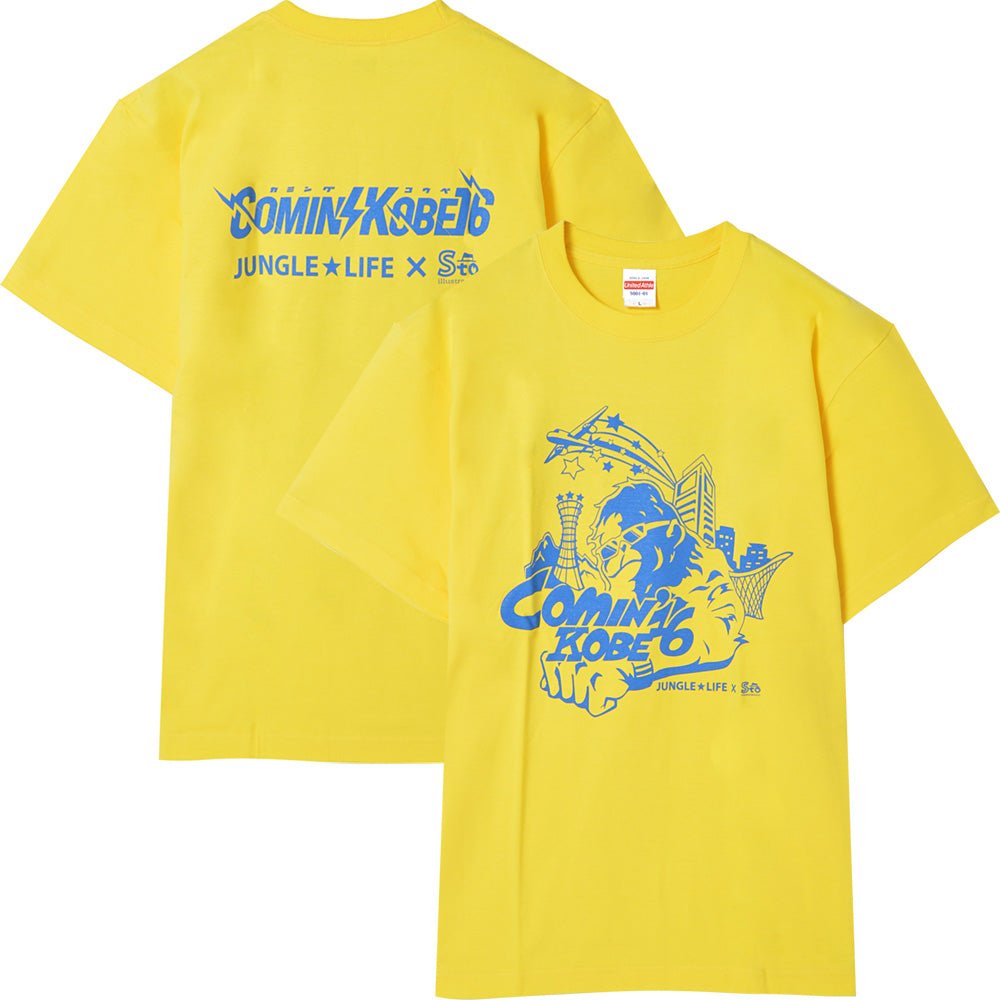 COMING KOBE カミングコウベ - COMIN'GKOBE×JUNGULE☆LIFE / バックプリントあり / Tシャツ / メンズ - PGS